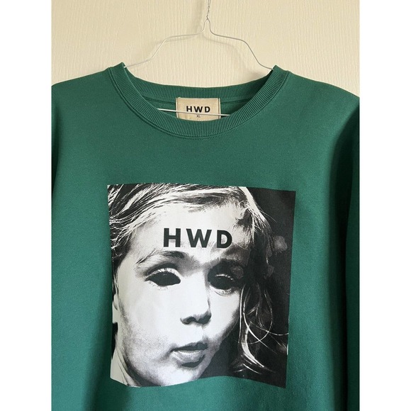 HALFWAY DEAD Green HWD Sweatshirt Crew Neck Pullover Size XL - Picture 3 of 12